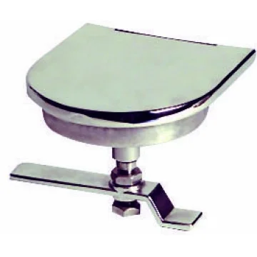 Gömme kulp, paslanmaz çelik.
Büyük kapaklar için ideal. 100x115 mm. - 1