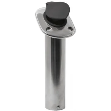 Kamış yuvası, paslanmaz çelik. Kauçuk koruyucu kapaklı. Ø 42 mm. - 1