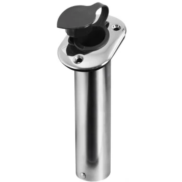 Kamış yuvası, paslanmaz çelik. Kauçuk koruyucu kapaklı. Ø 42 mm. - 1