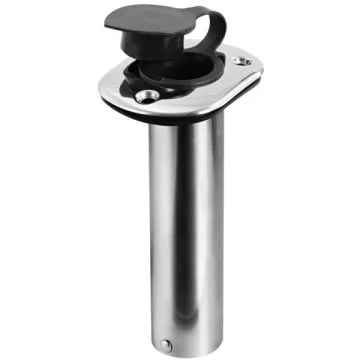 Kamış yuvası, paslanmaz çelik. Kauçuk koruyucu kapaklı. Ø 42 mm. - 1