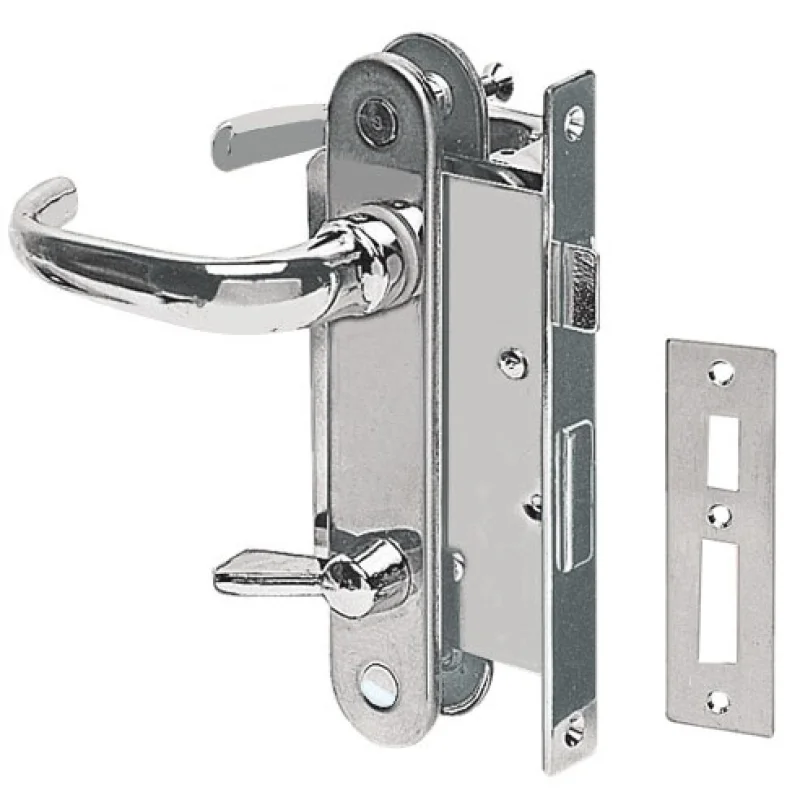 Kapı kilidi, kromaj. 135x15 mm.