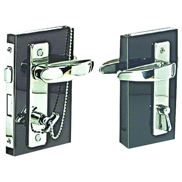 Kapı kilidi, kromaj. 94x58x11.5 mm.