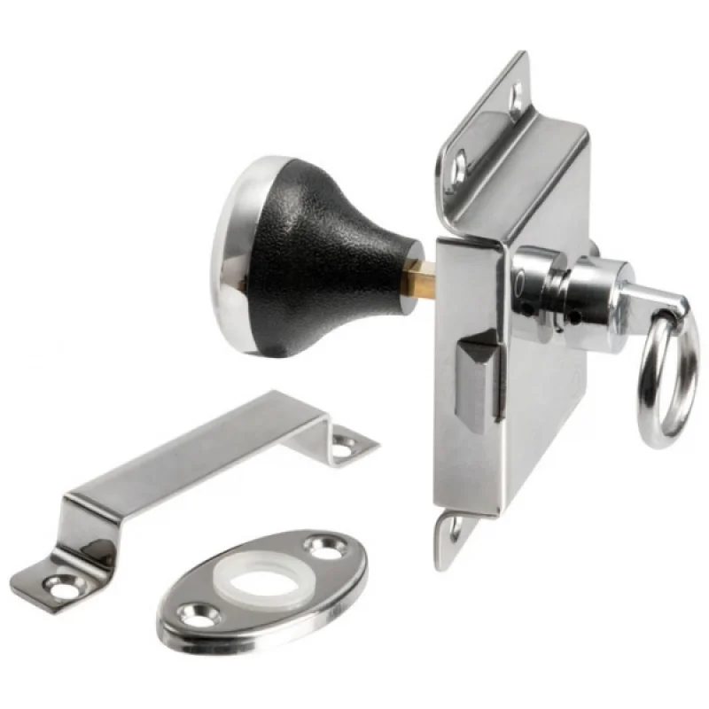 Kapı kilidi, kromaj. 95x57 mm.