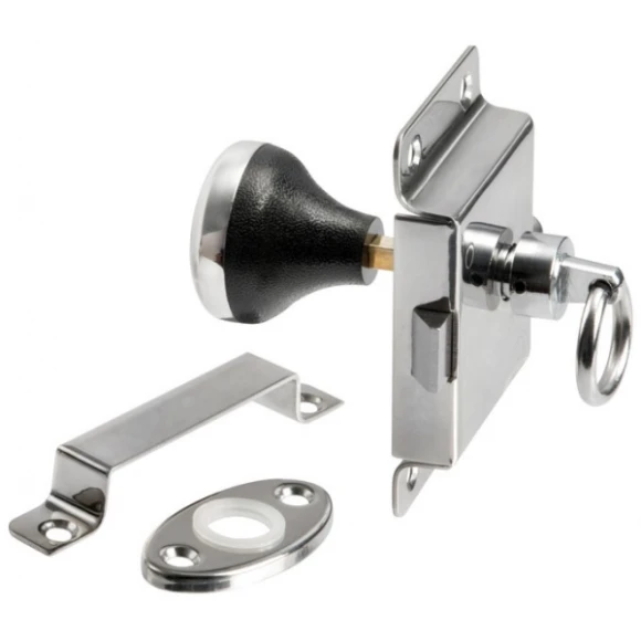 Kapı kilidi, kromaj. 95x57 mm.