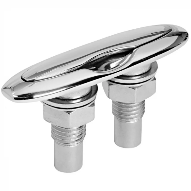 Cleat, recessed, AISI 316 stainless steel.