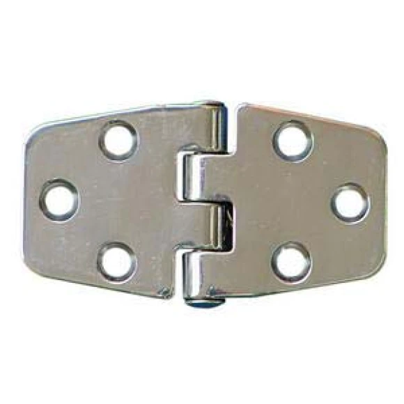 Menteşe, paslanmaz çelik. 74x37 mm. Ters