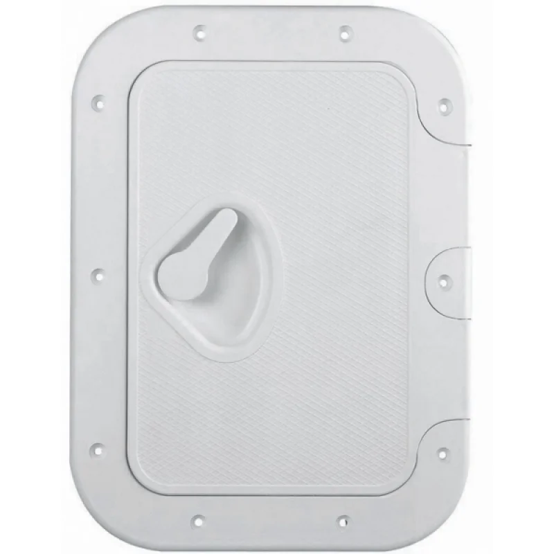 Plastik kapak. Beyaz. 180° açılabilir