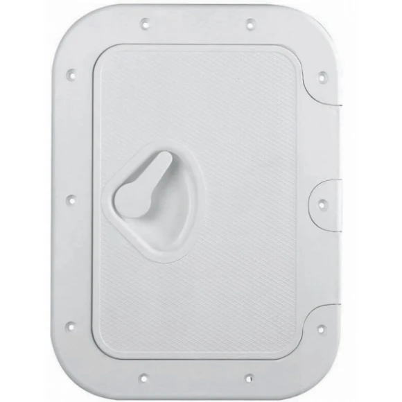 Plastik kapak. Beyaz. 180° açılabilir