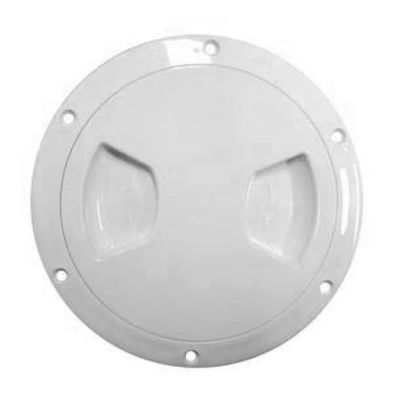 Plastik kontrol kapağı. Beyaz, su geçirmez.