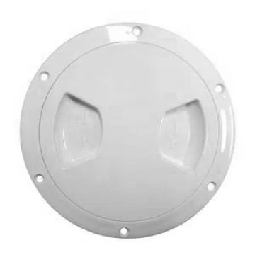 Plastik kontrol kapağı. Beyaz, su geçirmez. - 1