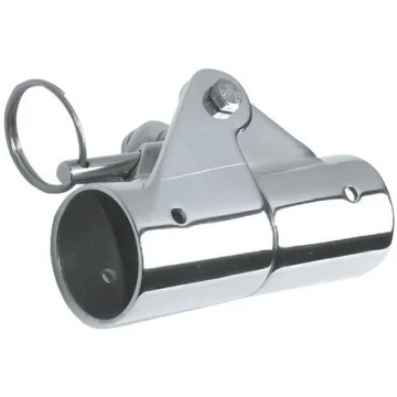 Tente üst köşe bağlantı parçası. Parlak AISI 316 paslanmaz çelik - 1