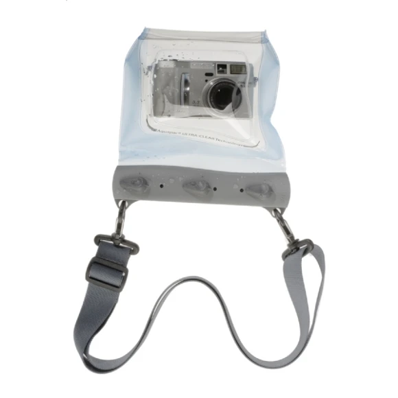 Aquapac fotoğraf makinesi kılıfı. \nBüyük, zoom&amp;#39;lu fotoğraf makineleri için.