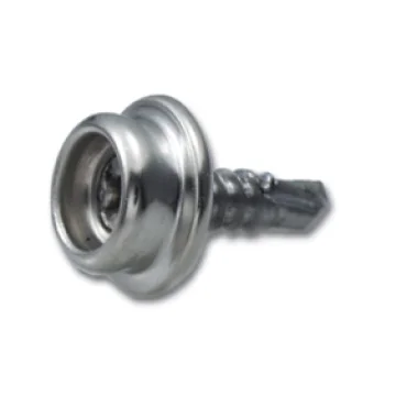 Çıtçıt alt parçası, akıllı vidalı, paslanmaz çelik. - 1