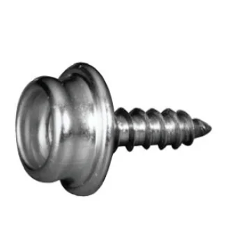 Çıtçıt alt parçası, vidalı, paslanmaz çelik. - 1