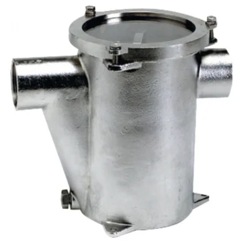 Deniz suyu filtresi. Komple AISI316 paslanmaz çelik. Tempered cam kapaklı.  - 1