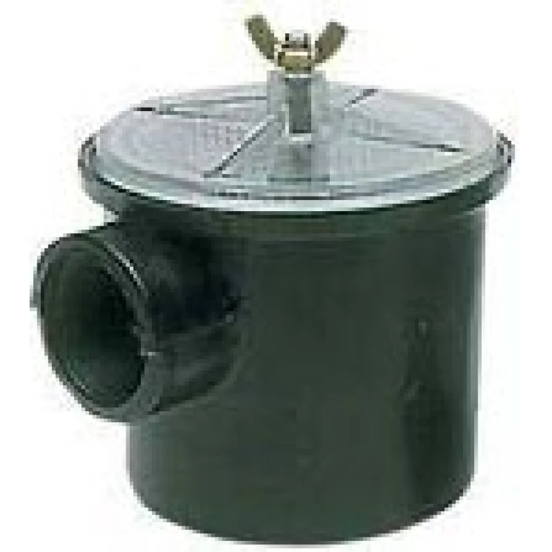 Deniz suyu filtresi, siyah möblen plastik gövdeli ve şeffaf kapaklı