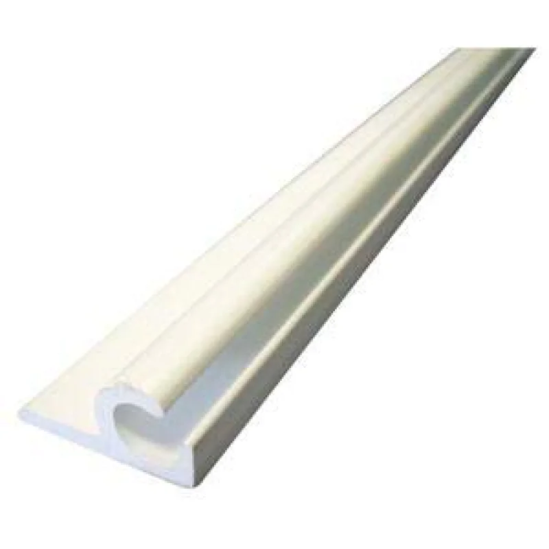 Döşeme rayı, beyaz plastik. 6mt.