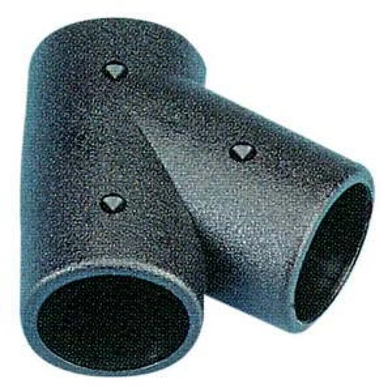 Vardavela ara parçası, T 60°. Plastik, Ø 22mm.