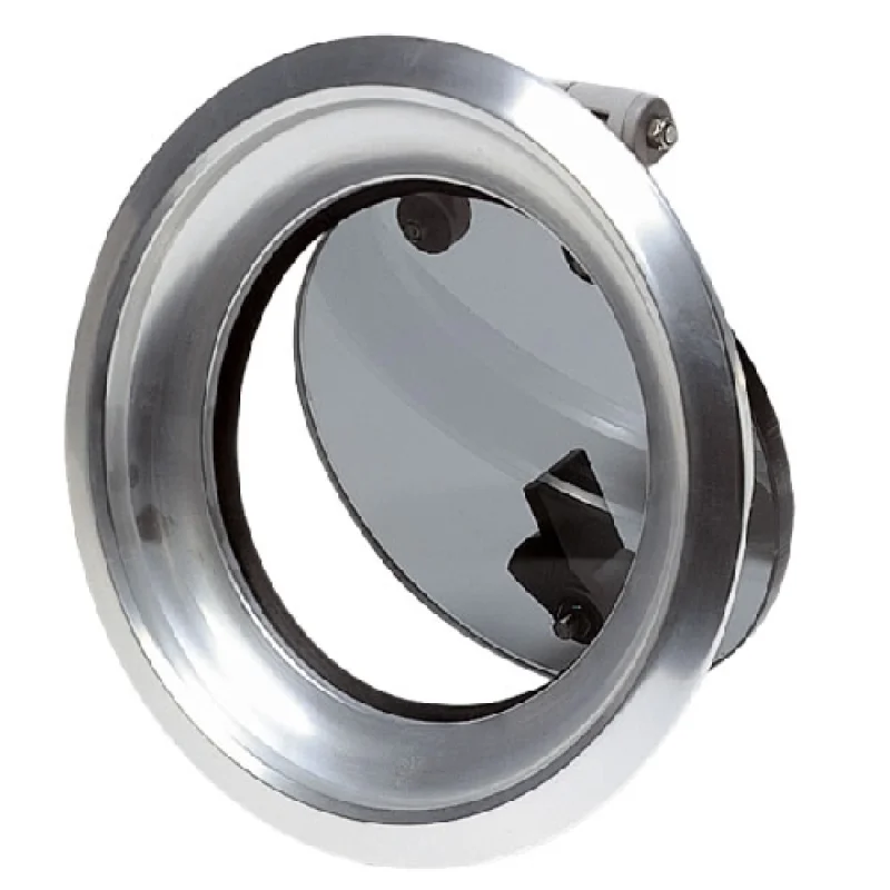 Vetus lomboz, model PW. Çerçeve elde cilalanmış anodize alüminyum, camı 10 mm duman rengi akriliktir.