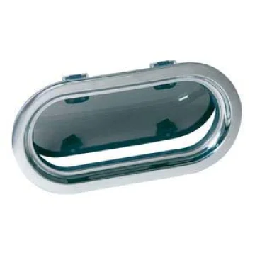 Vetus lomboz, tip PMS23. Çerçeve paslanmaz çelik, camı 10mm duman rengi akriliktir. Paslanmaz çelik sineklik standarttır. - 1