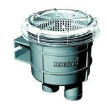 Vetus tip 140 deniz suyu filtresi. Gövde polipropilen, filtre elemanı polietilen, üst kapak akrinitrildir. - 1