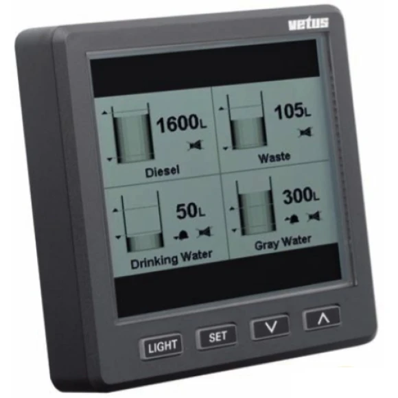 Vetus Ultrasonik Seviye Göstergesi. RS485 Bus Versiyon. 12/24V DC.