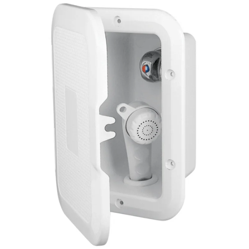 Duş ve yuva, sıcak-soğuk mikserli, hortumlu.