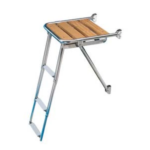 Katlanır merdivenli platform.