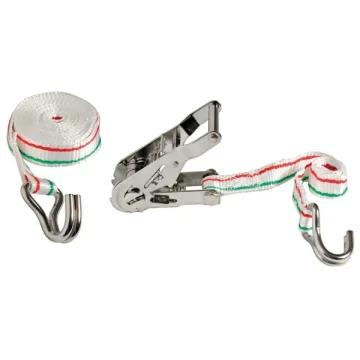 Kayışlı gergi. Kayış güçlendirilmiş polyester, gergi mekanizması ve kanca paslanmaz çeliktir. - 1