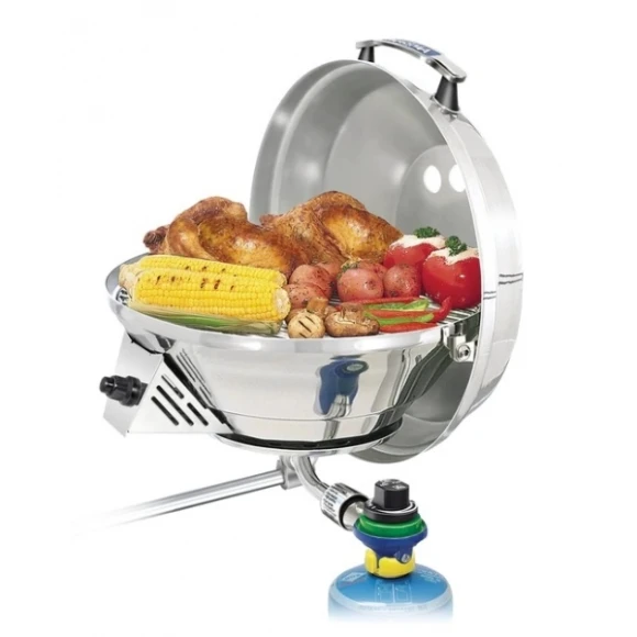Magma Marine Kettle® 2 gazlı ocak/mangal kombinasyonu.