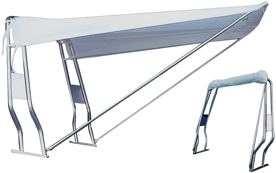 Şişme botlar için teleskopik tente