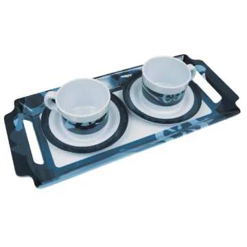 Topoplastic Auckland serisi melamin kahve Seti.  - 1