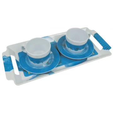 Topoplastic Ocean serisi melamin kahve Seti. - 1