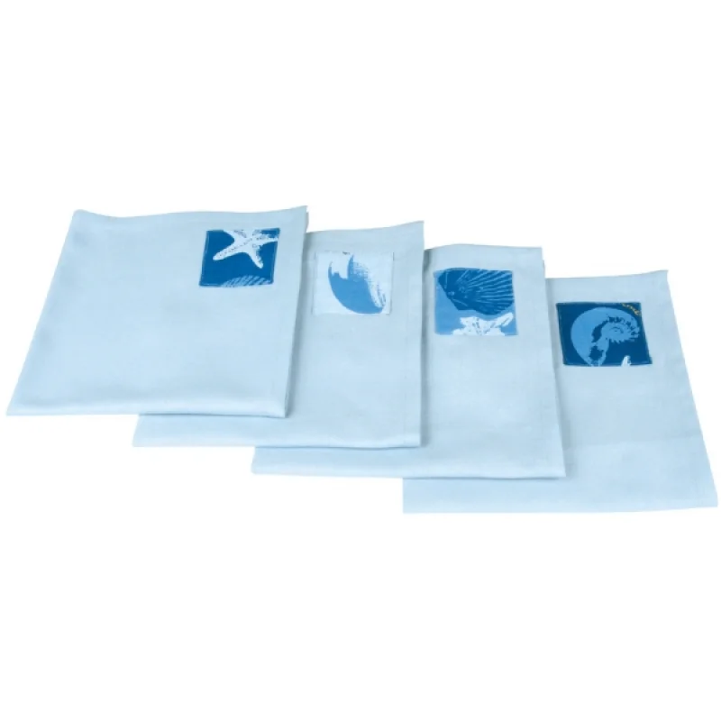 Topoplastic Ocean serisi peçete. Pamuklu kumaş.