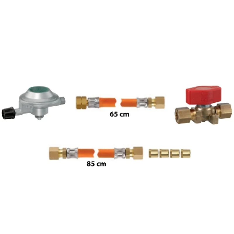 Tüpgaz kiti. ISO 10239 gereklerini karşılar. CE onaylıdır.