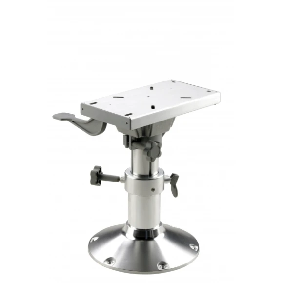 Vetus koltuk ayağı, alüminyum. Yüksekliği ayarlanabilir. İleri-geri hareketli, dönebilir.