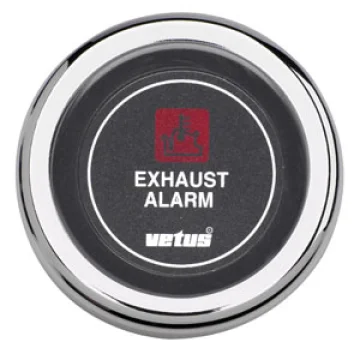 Vetus egzoz hararet alarmı monitörü, siyah. - 1