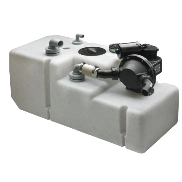 Vetus pis su tankı sistemi. Tank koku geçirmez polietilendir.