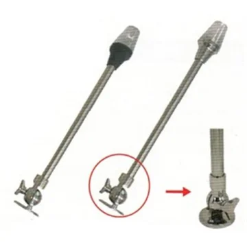 MARINE TOWN Direkli Silyon Feneri 12V 67mm Paslanmaz Çelik - 1