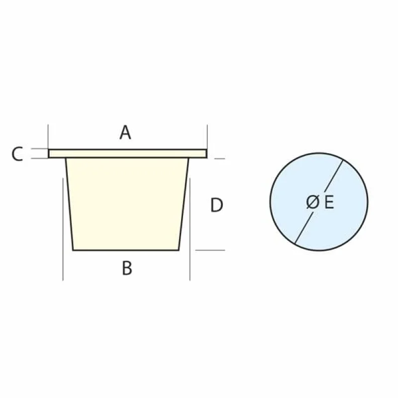 NUOVA RADE Duş Yuvası montaj beyaz