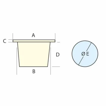 NUOVA RADE Duş Yuvası montaj beyaz - 1