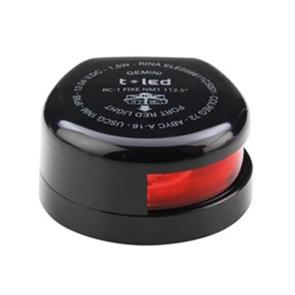 TREM Trem İskele Seyir Feneri Siyah 12/24V Ledli