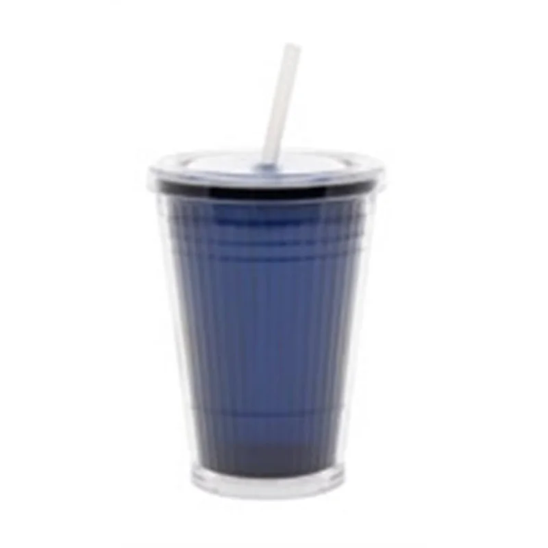 GIMEX Gimex büyük bardak, pipetli lacivert