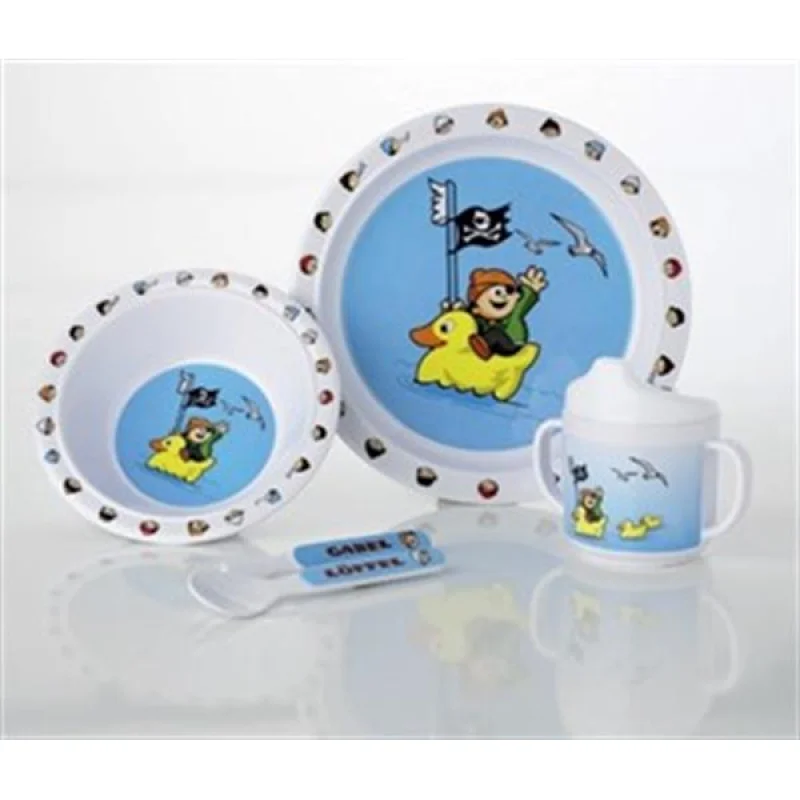 GIMEX Pirates, 5 parça çocuk melamin yemek takımı