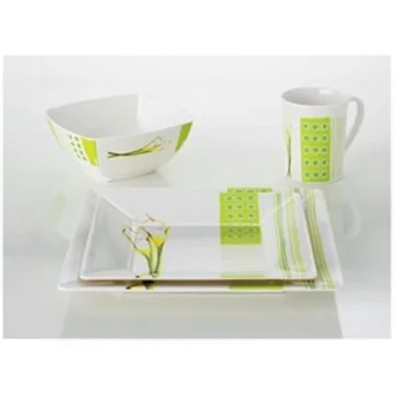 GIMEX Quadrato Promo Calla, 16 parça melamin yemek takımı - 1