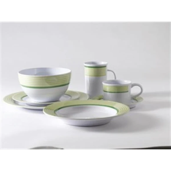 GIMEX Trendline yeşil, 20 parça melamin yemek takımı