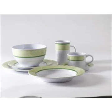 GIMEX Trendline yeşil, 20 parça melamin yemek takımı - 1