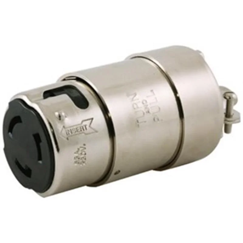 HUBBELL Hubbell 220V paslanmaz çelik marin fiş