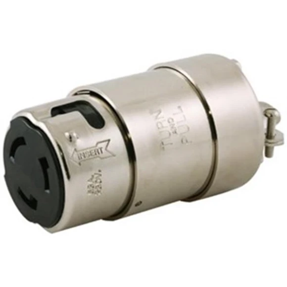 HUBBELL Hubbell 220V paslanmaz çelik marin fiş