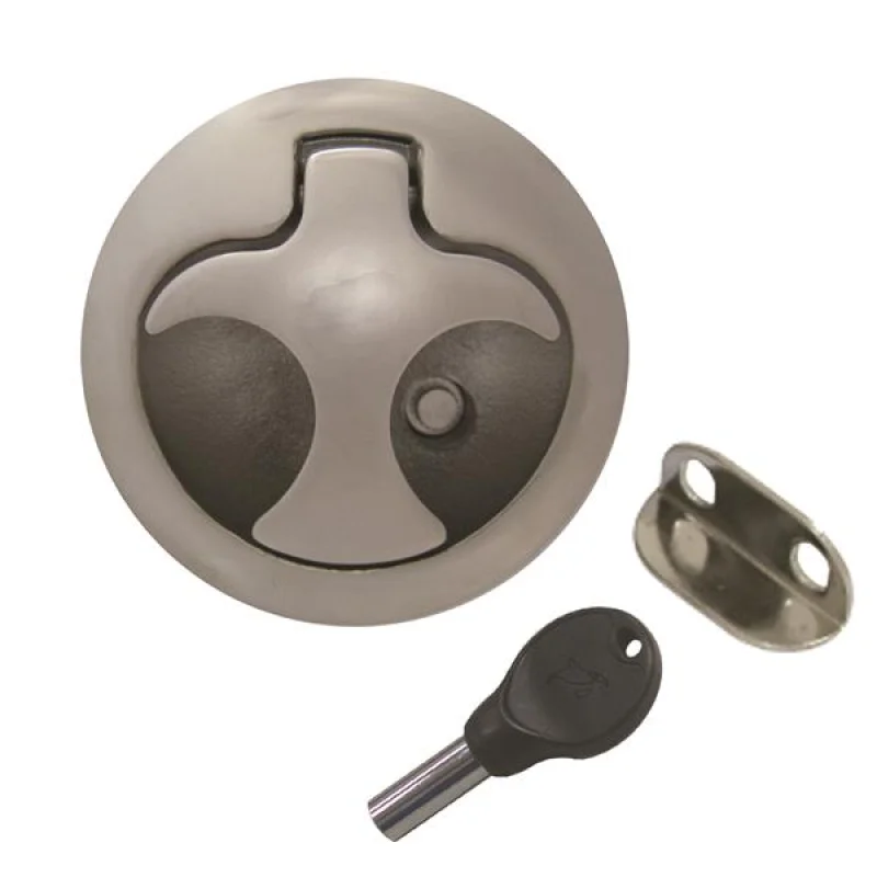 MARINE TOWN Paslanmaz Çelik Gömme kulp 61mm Kilitli